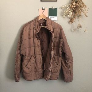 free people dolman quilted jacket